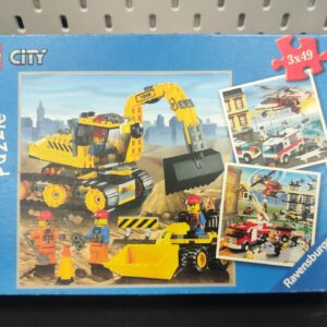 Puzzle Ravensburger Lego City - "City: Große Fahrzeuge" - 3x49 Teile