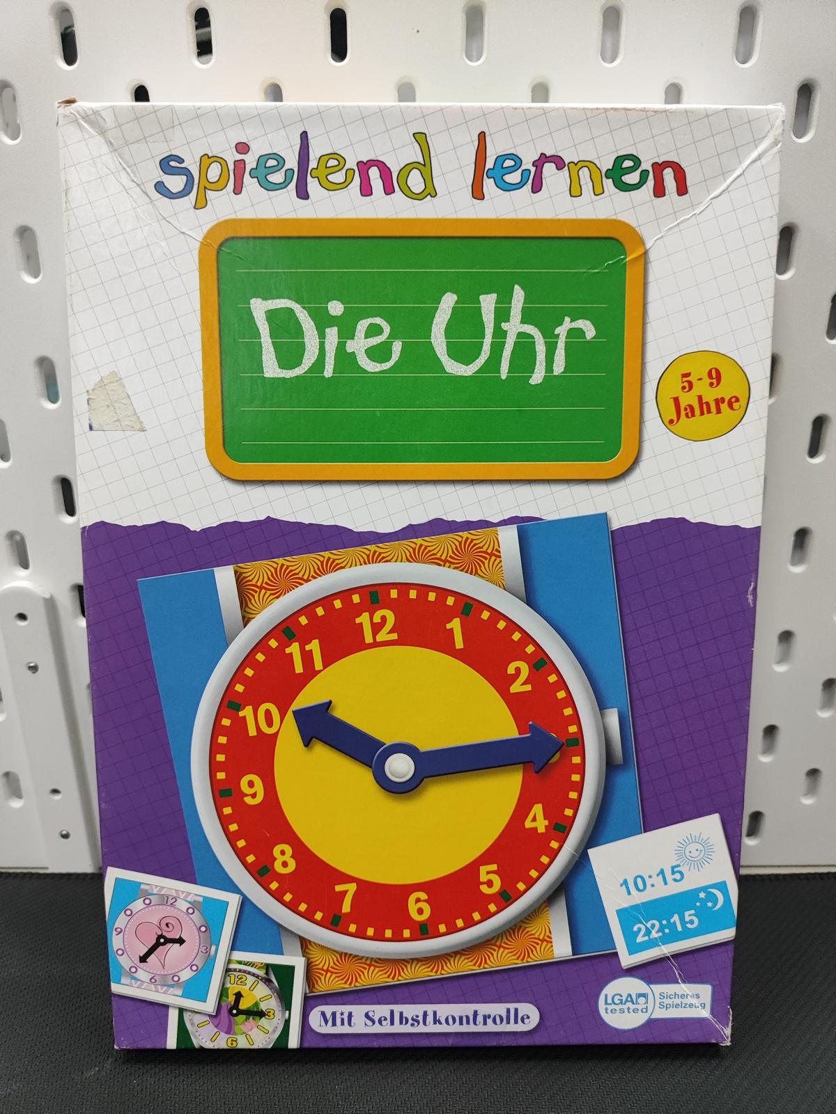 Lern- & Förderspiel Bookmark - Spielend lernen "Die Uhr" - Alter 5-9
