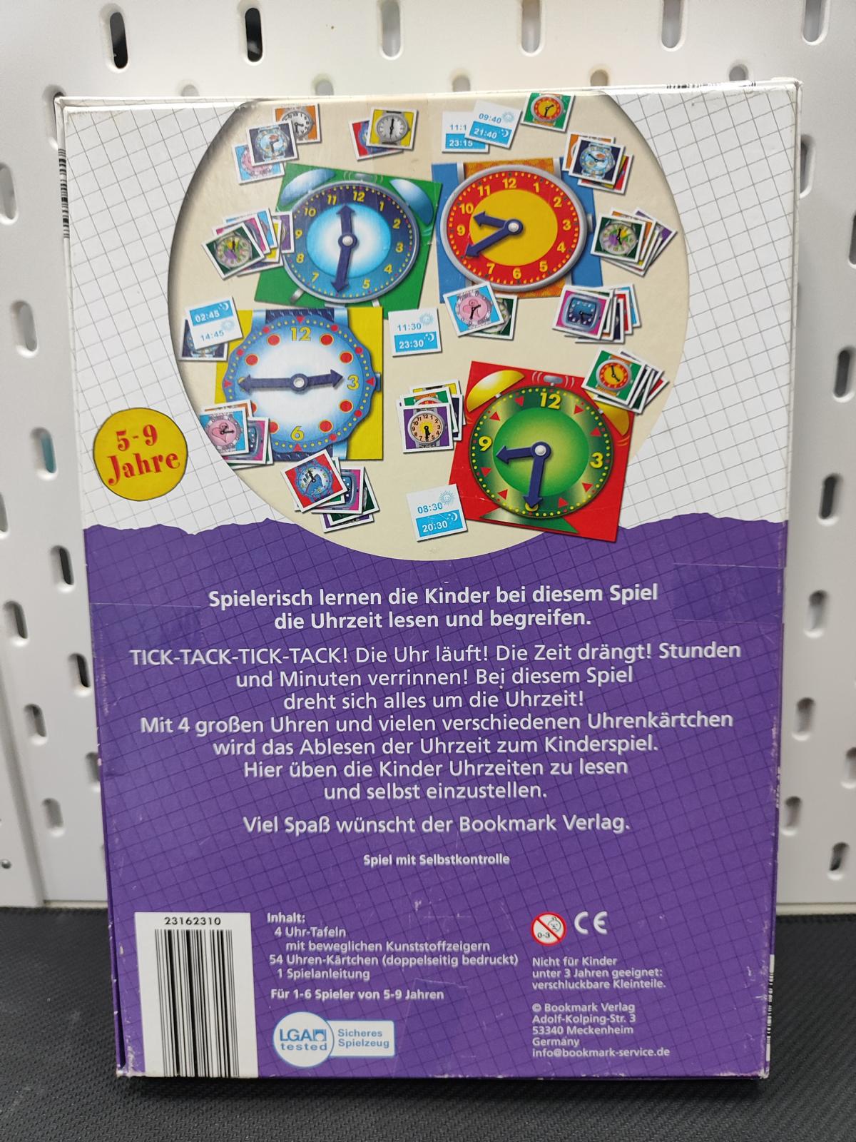 Lern- & Förderspiel Bookmark - Spielend lernen "Die Uhr" - Alter 5-9 – Bild 2