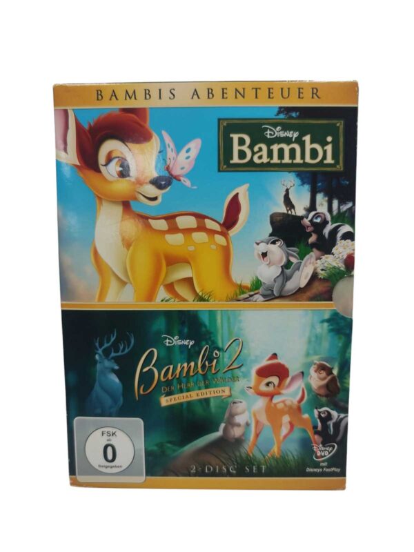 Kinderfilm DVD - Disney - Bambi Abenteuer Set "Bambi 1 und Bambi 2"