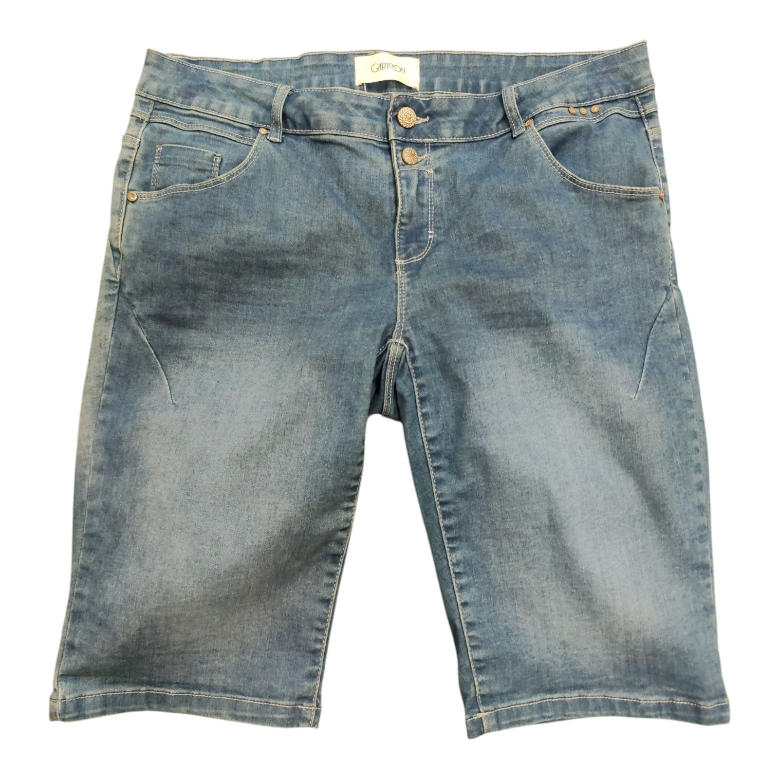 Damen Jeans Kurz - Cartoon - 40